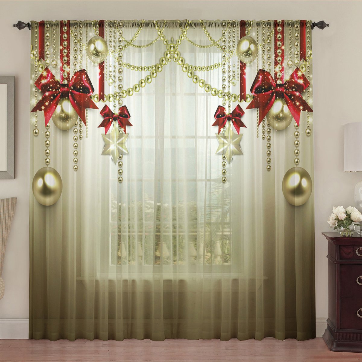 Фототюль ТАМИТЕКС «новый год»