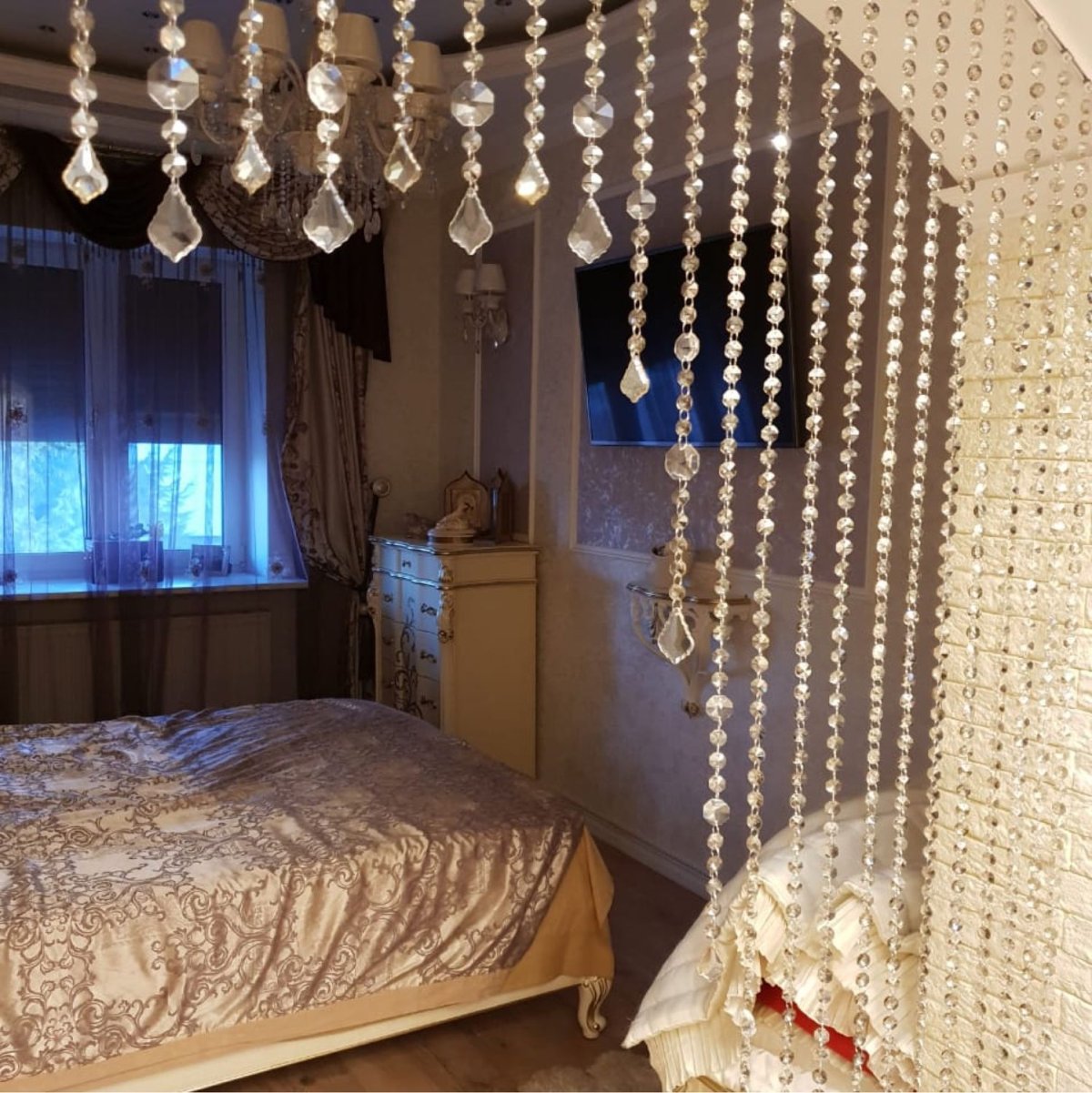 Шторы из бусин на окно