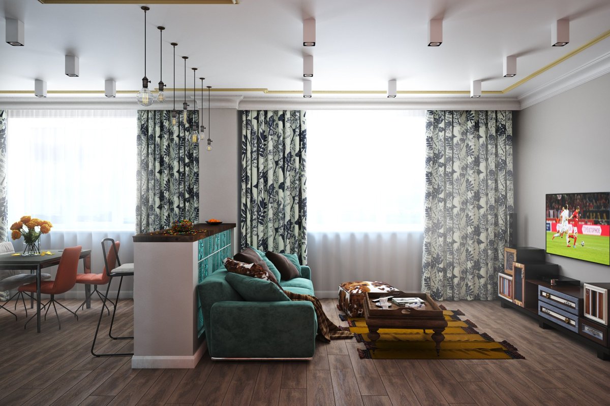 Шторы бежевые современная классика