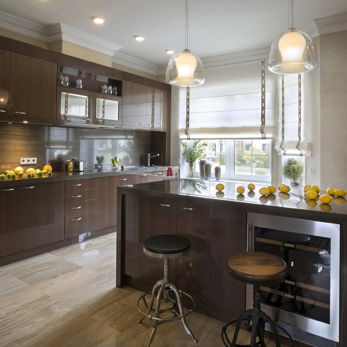 Красивый интерьер для мужской кухни