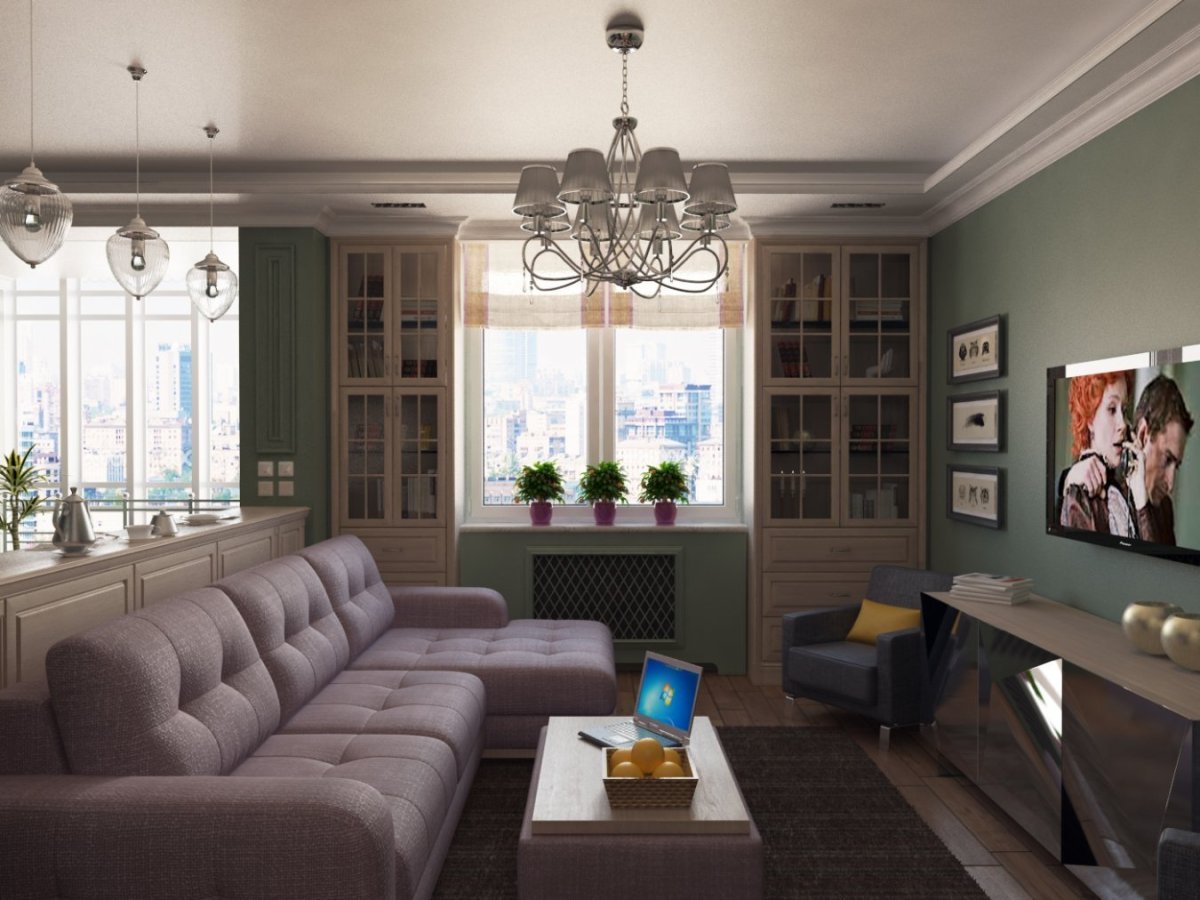 Интерьер рабочего кабинета в квартире