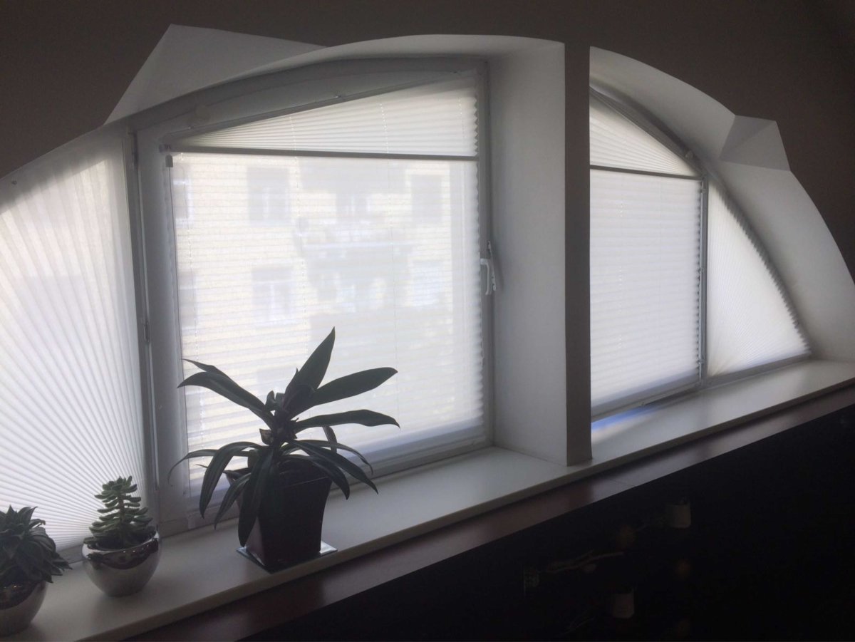 Жалюзи на нестандартные окна