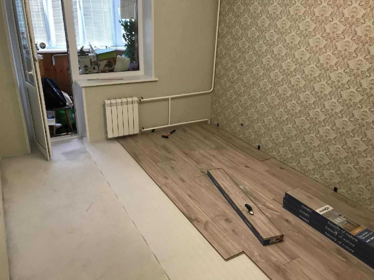 Укладка ламината по дивгонал