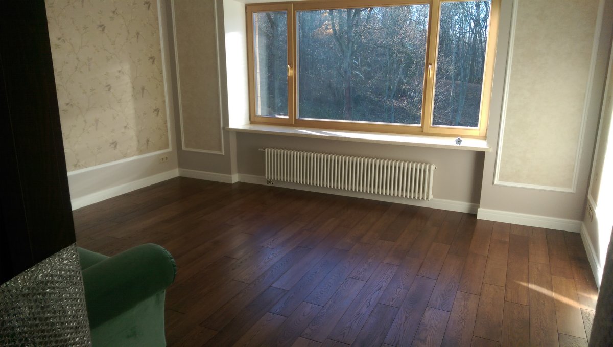 Укладка ламината в стандартной комнате 17 кв.м