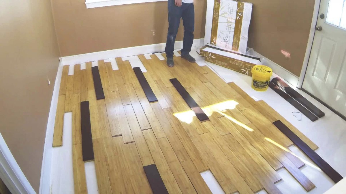 Ламинат по диагонали эконом