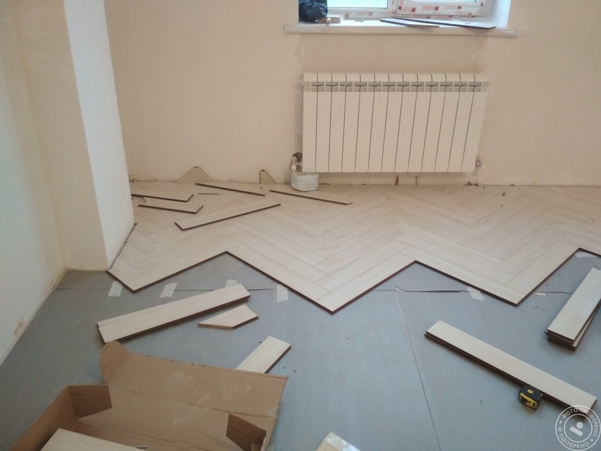 Горизонтальная укладка ламината