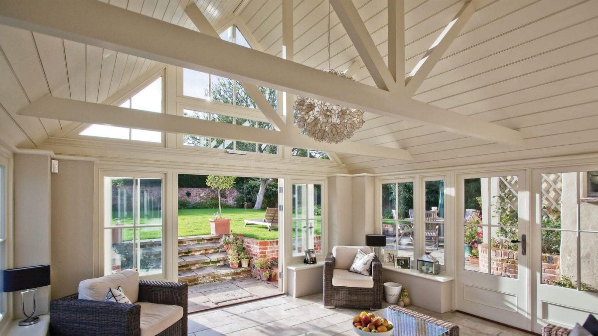 Потолки для летней террасы