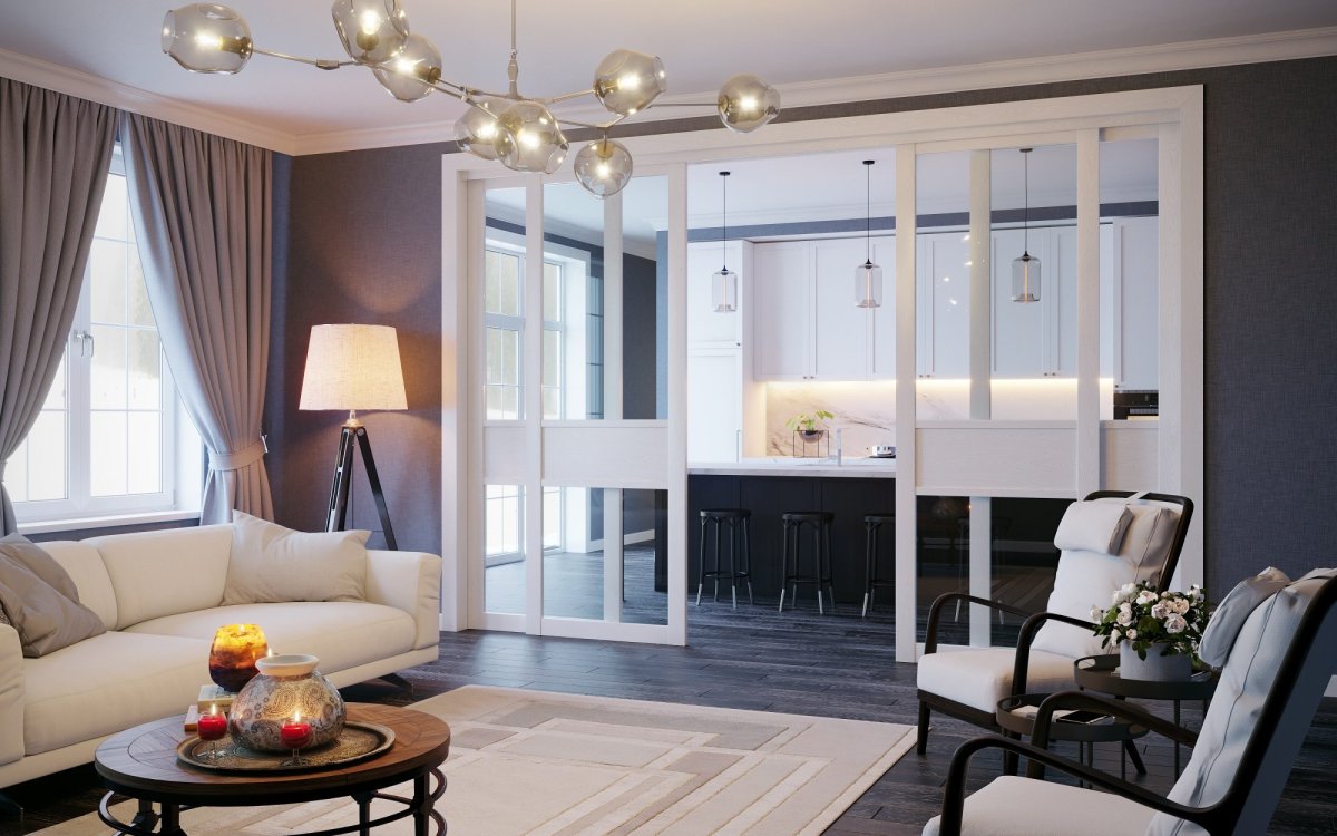 Перегородка стекло