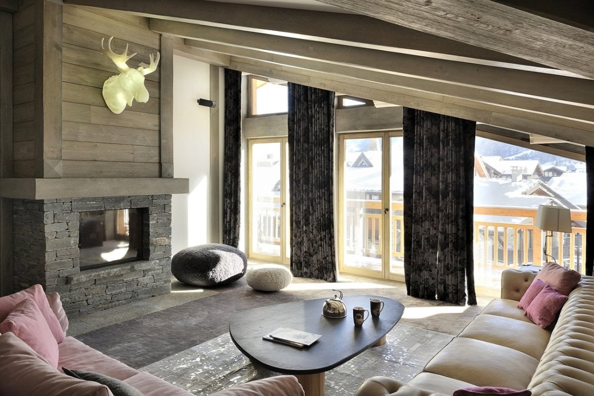 Скандинавский стиль панорамные окна