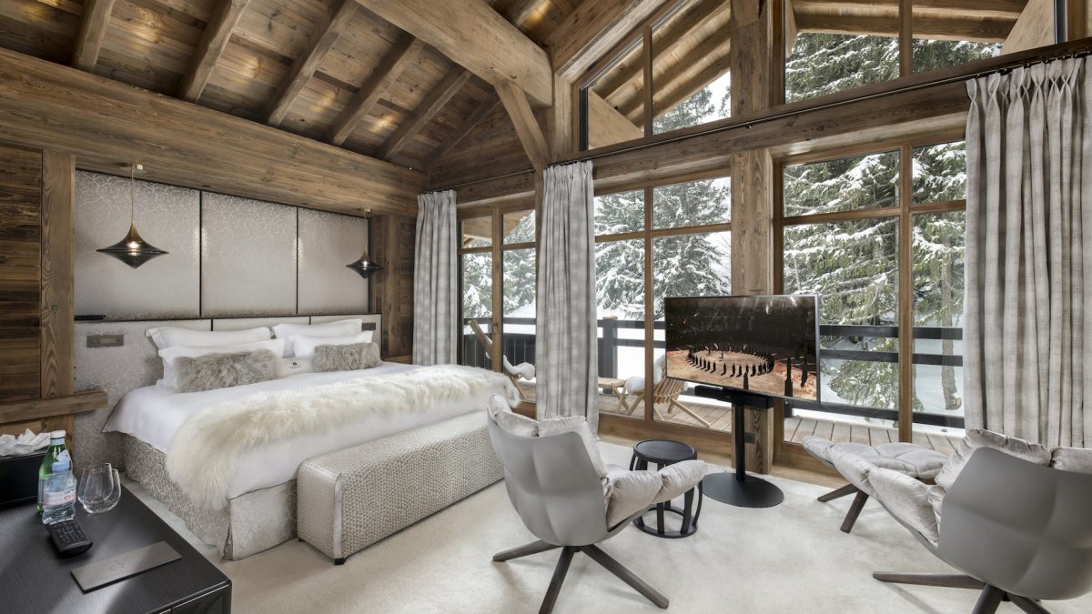 Шале в Альпах Швейцария интерьер