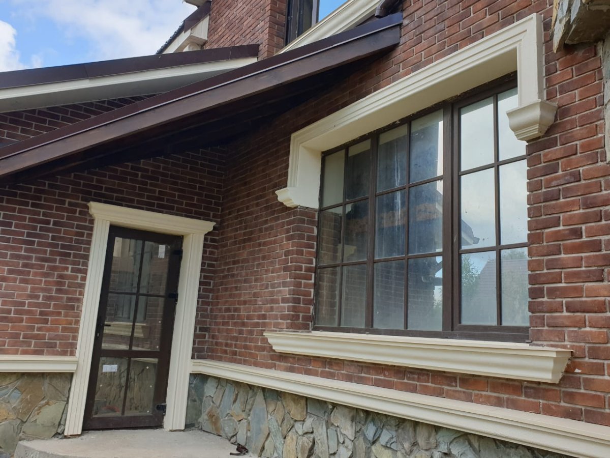 Фасады домов декоративной штукатуркой