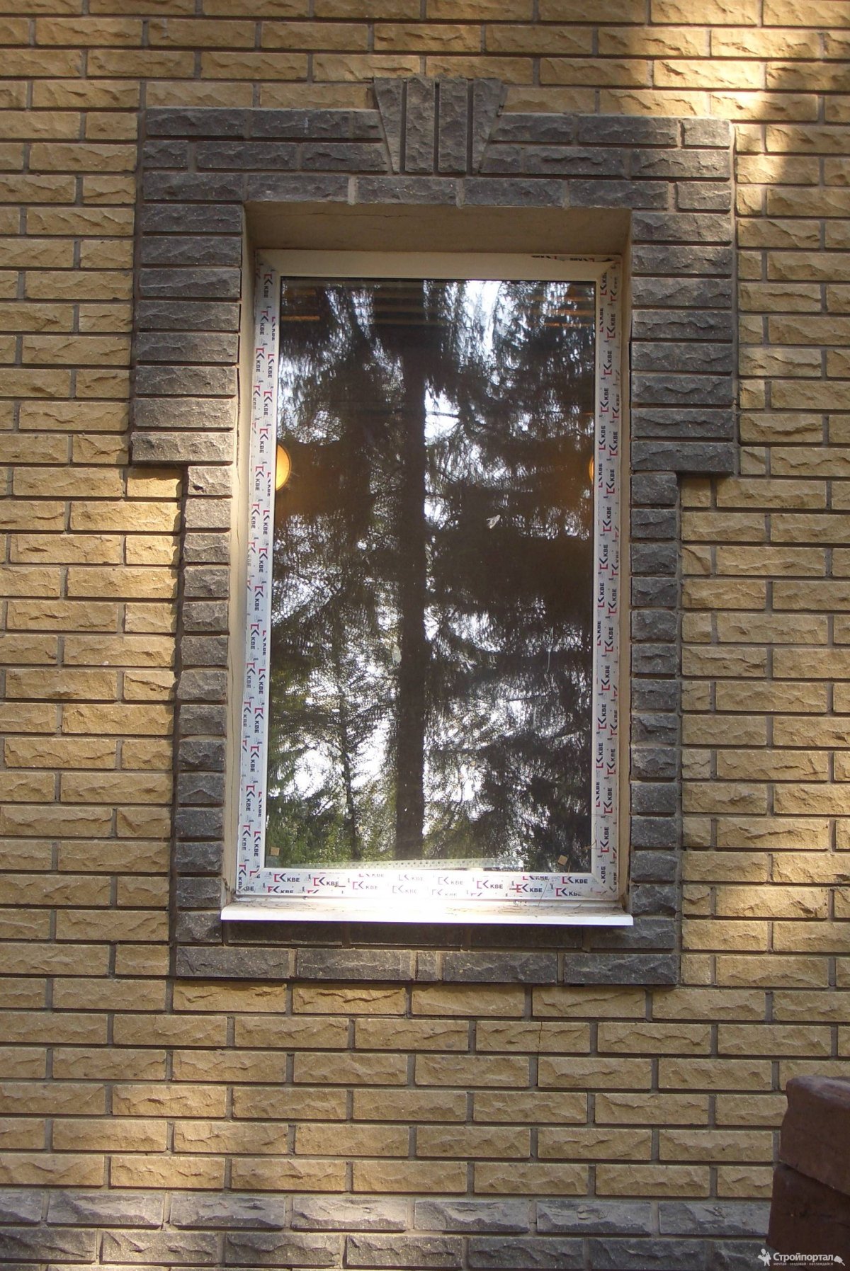 Отделка фасада камнем