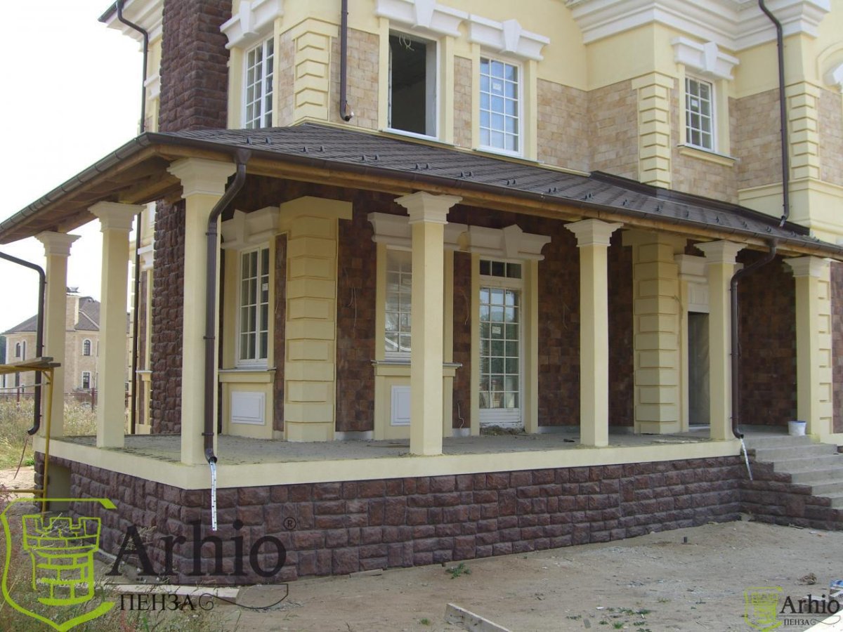 Отделка арочных окон снаружи