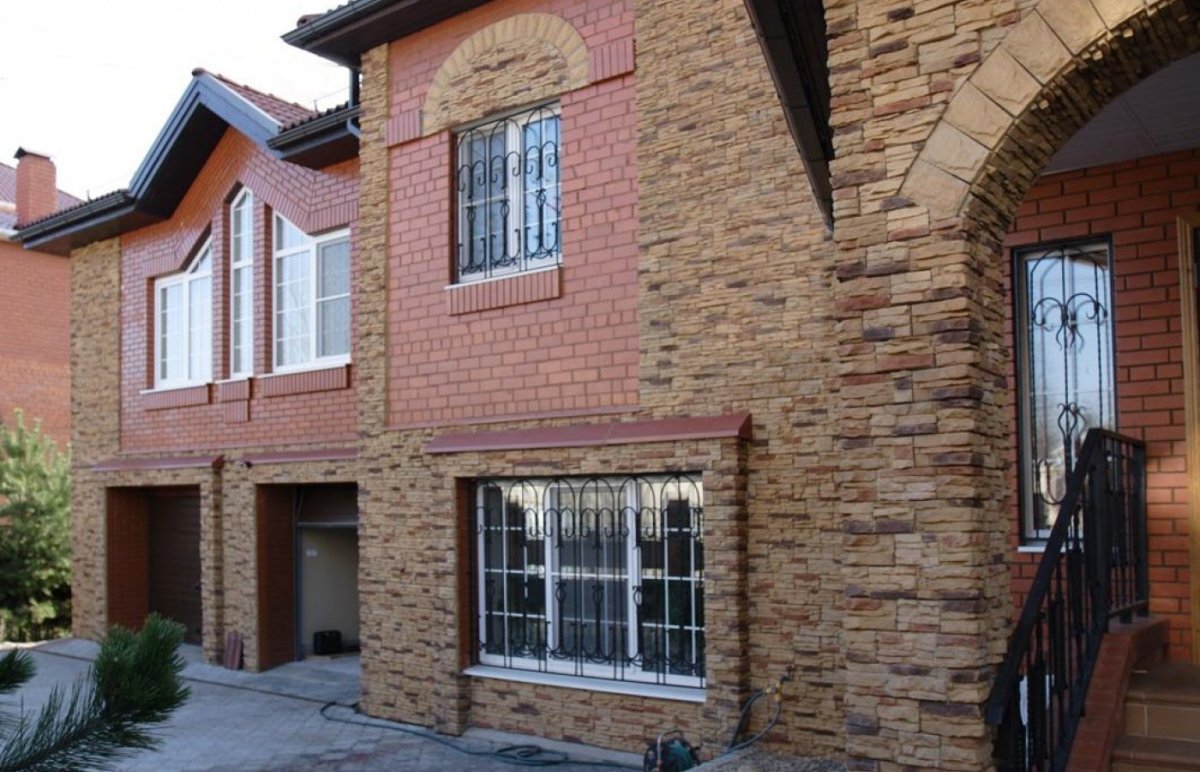 Отделка фасада штукатуркой