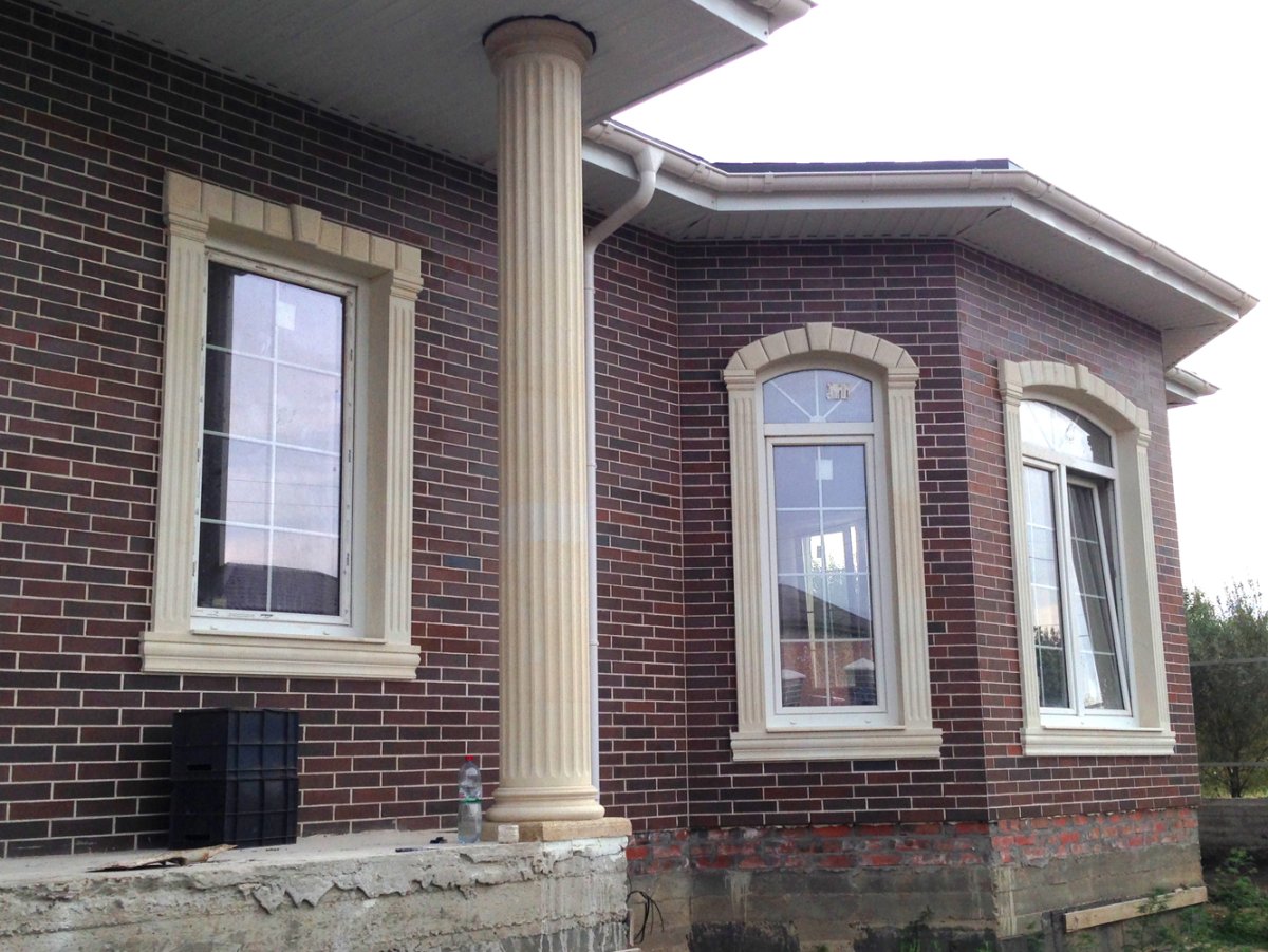 Фасады из кирпича