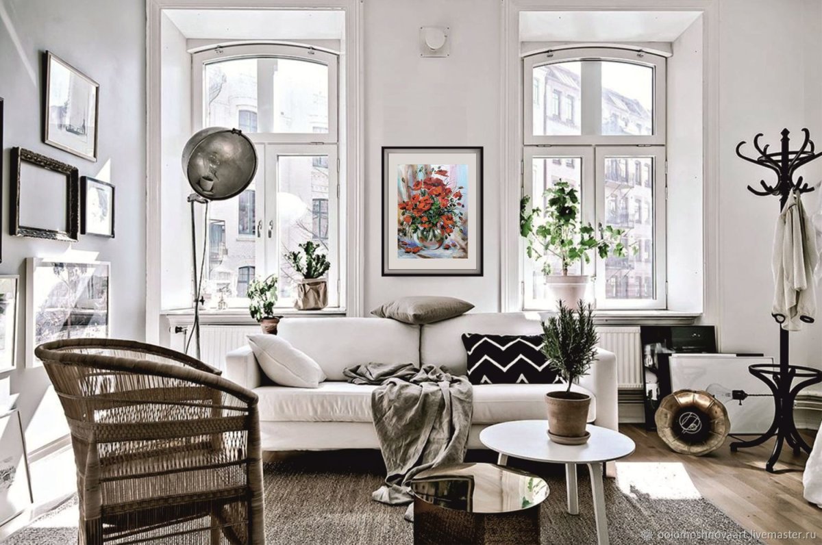 Антикварная мебель в скандинавском интерьере