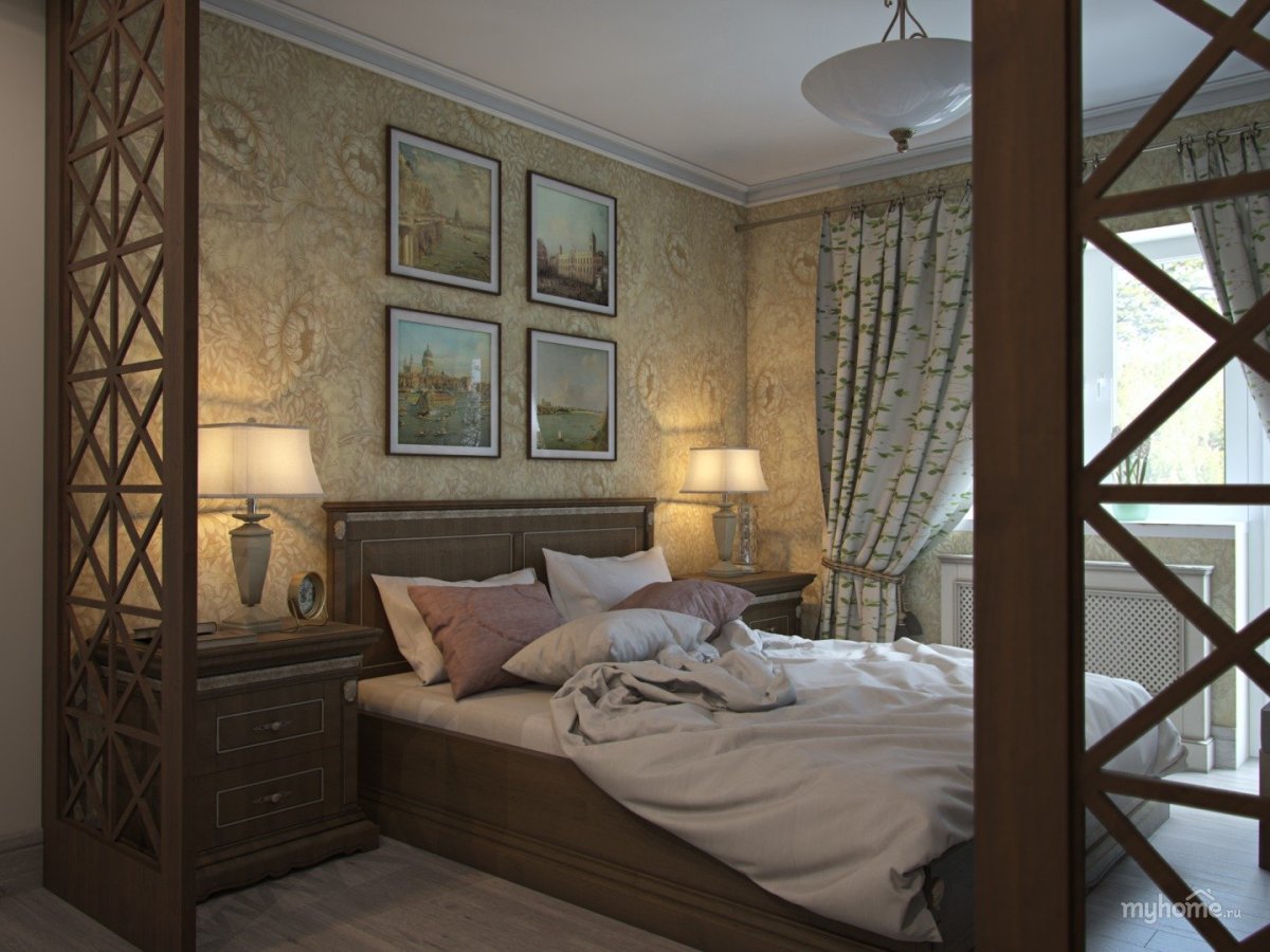 Гардеробная в маленькой спальне