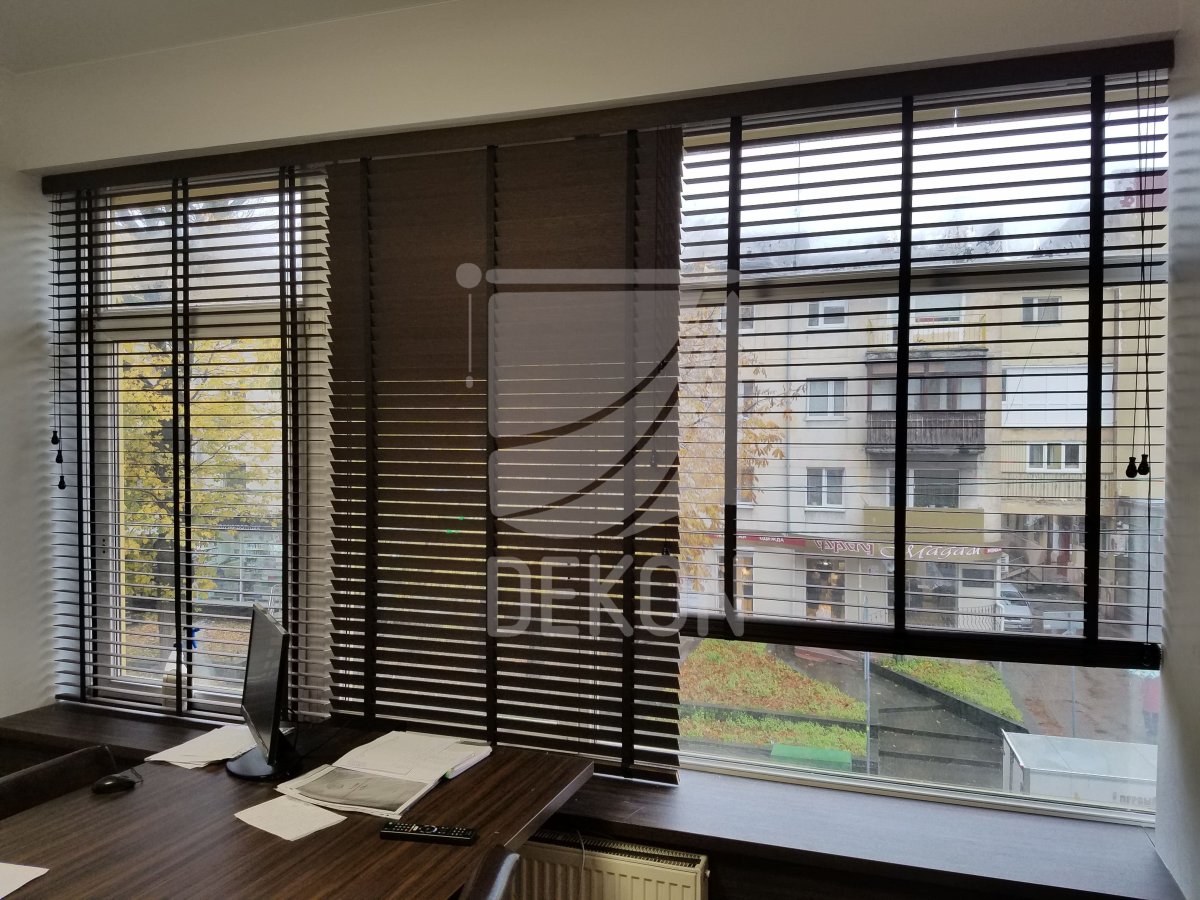 Жалюзи деревянные горизонтальные