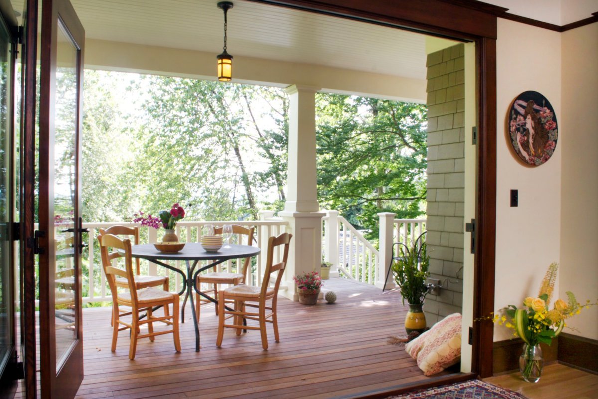 Веранда с выходом на террасу