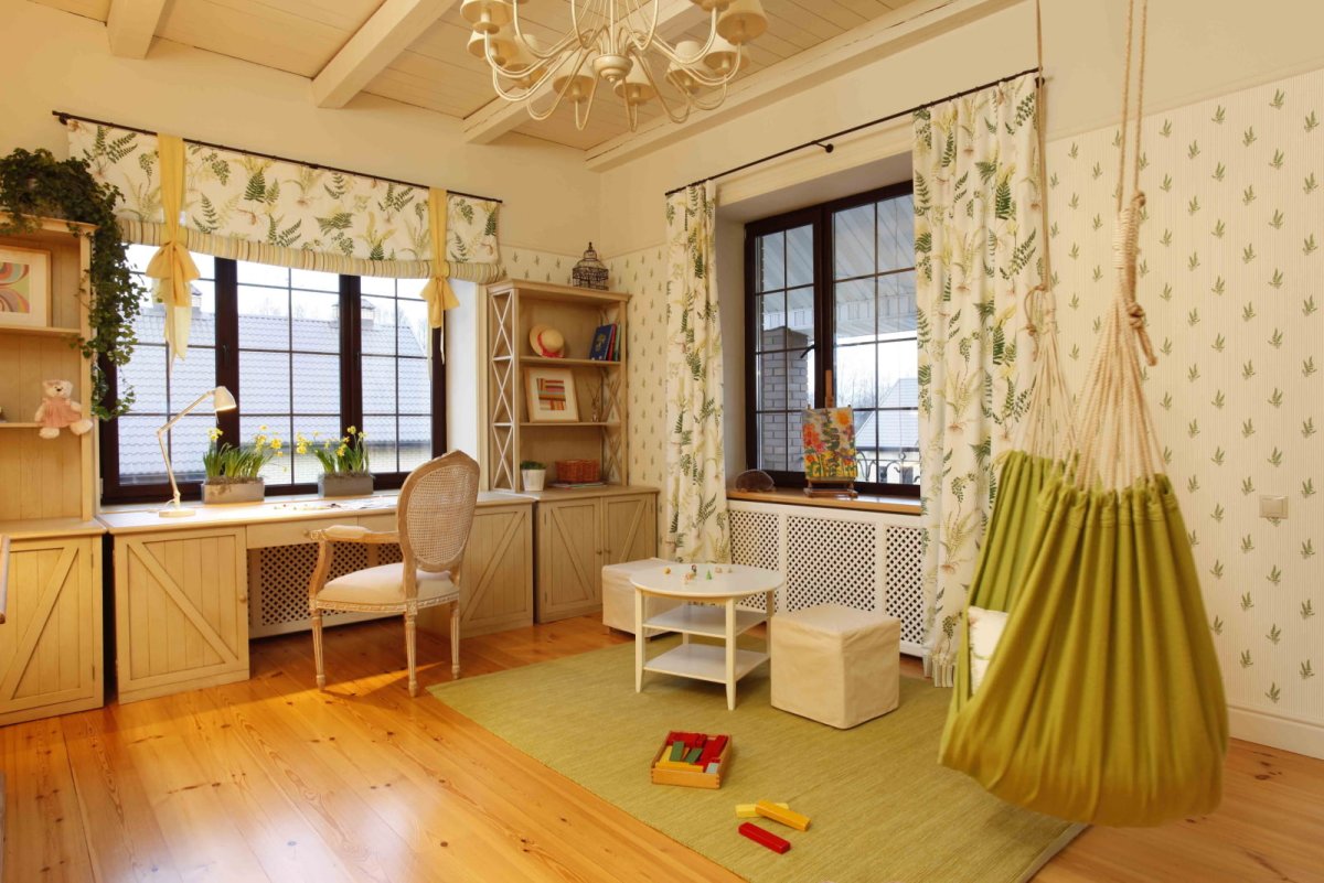 Зонирование комнаты в стиле Прованс