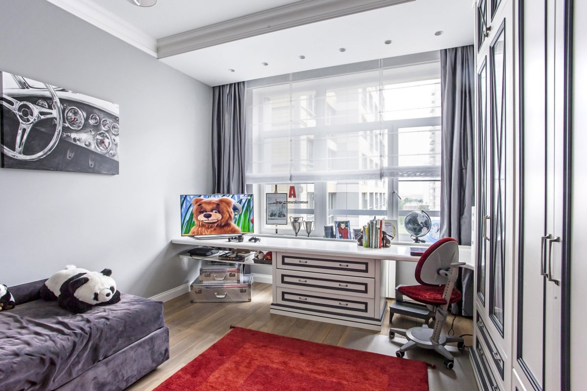 Обустройство детской комнаты для двоих школьников