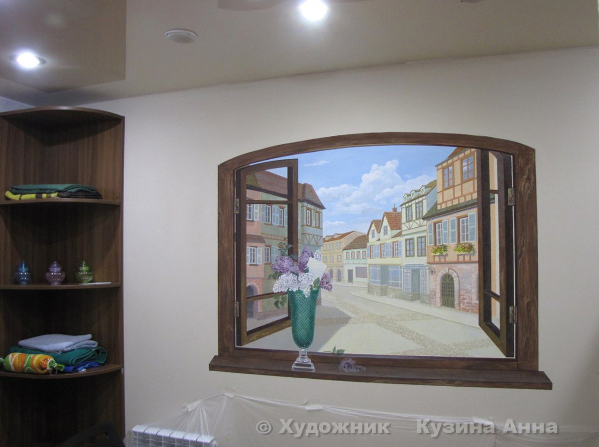 Световой короб имитация окна