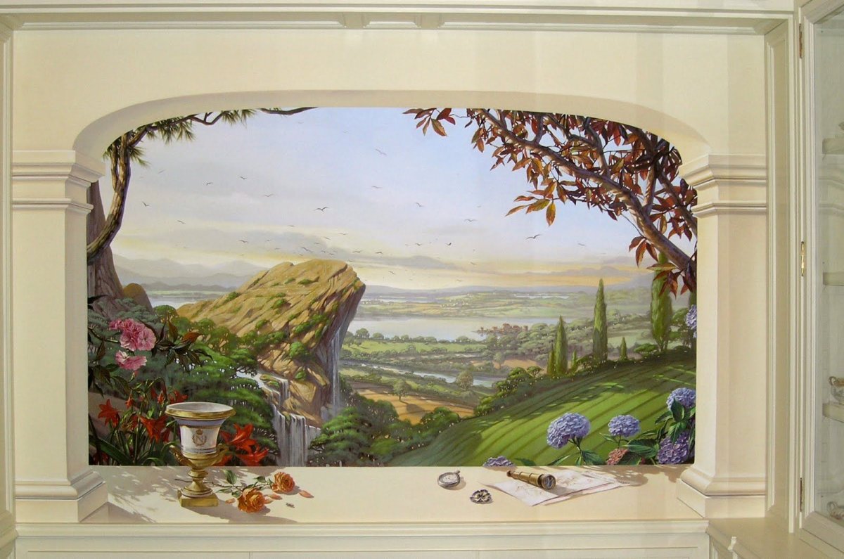 Декоративная фреска на стену