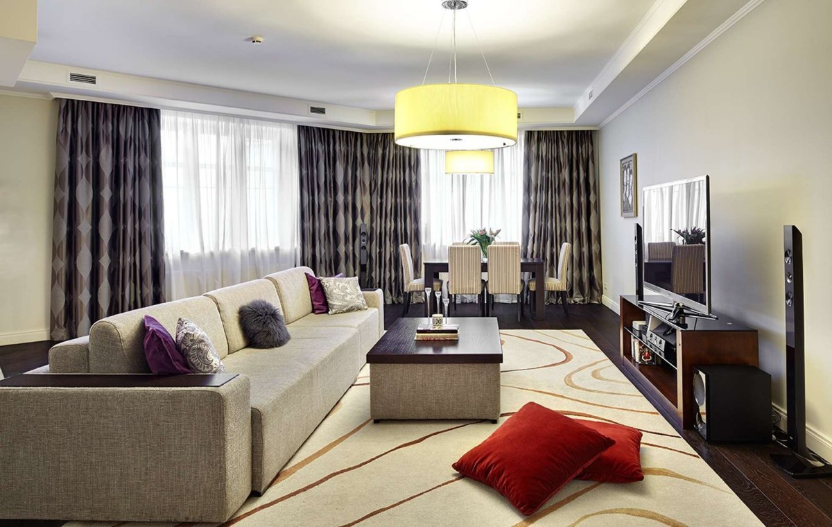 Современные люстры в интерьере