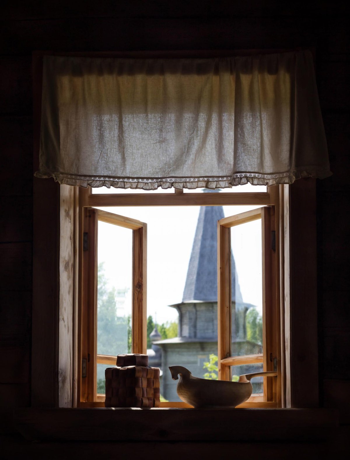 Вид из деревенского окна