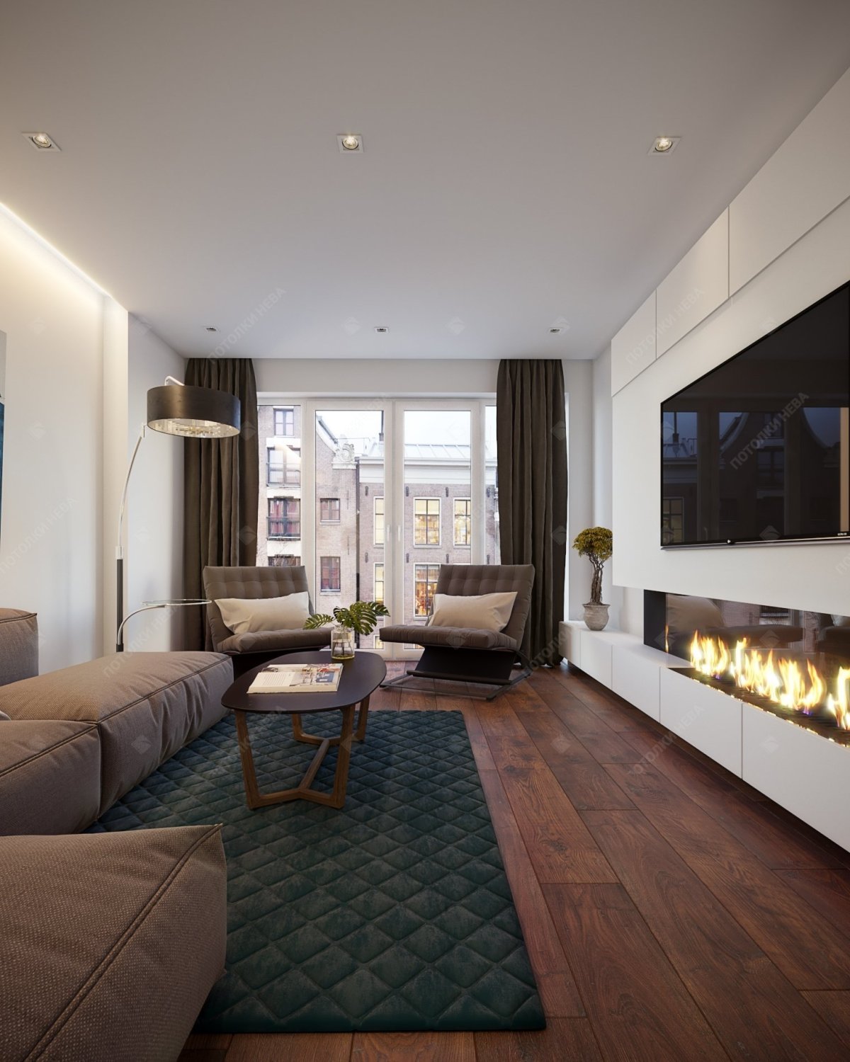 Освещение в гостиной