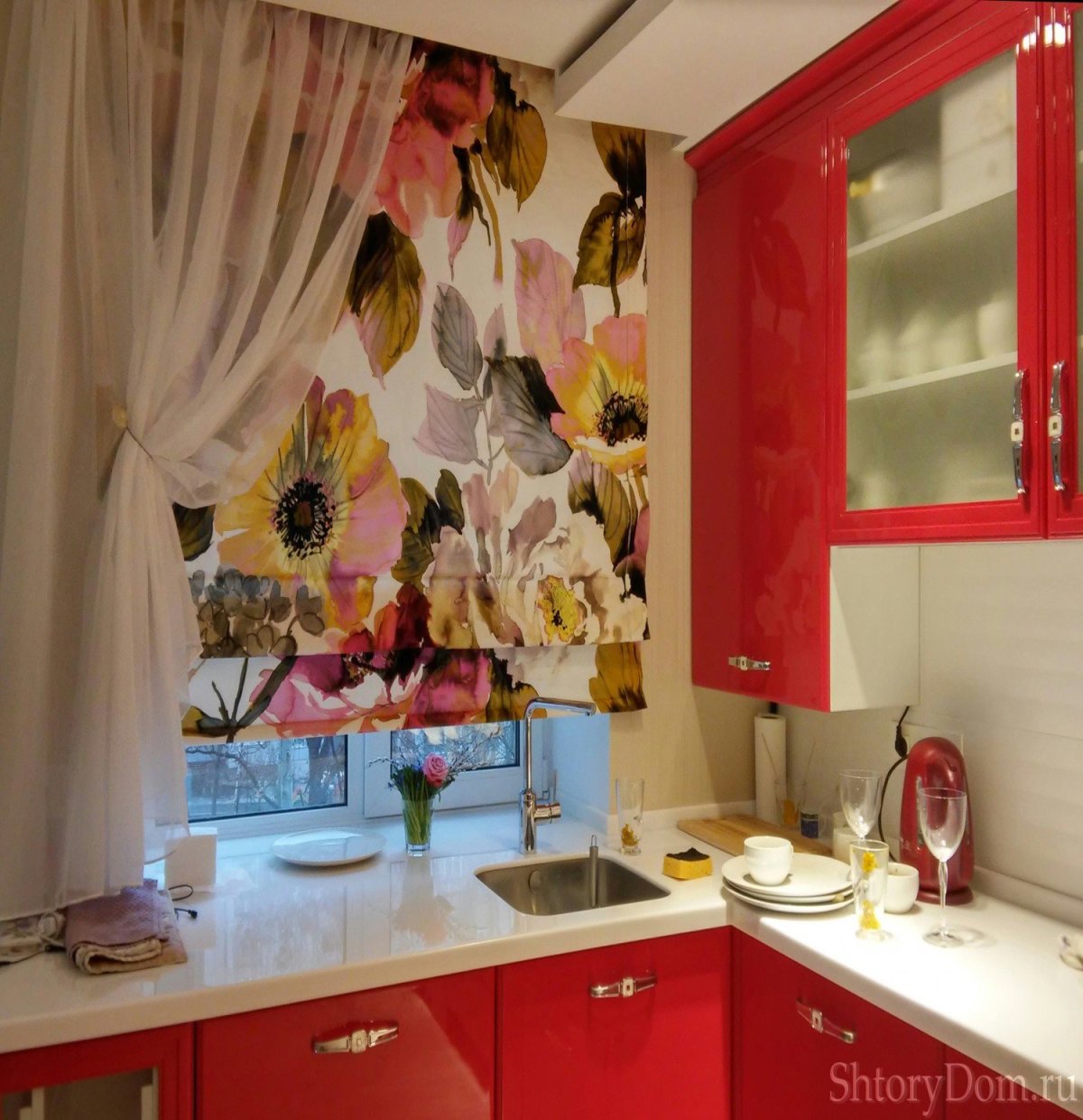 Подоконник на кухне в хрущевке