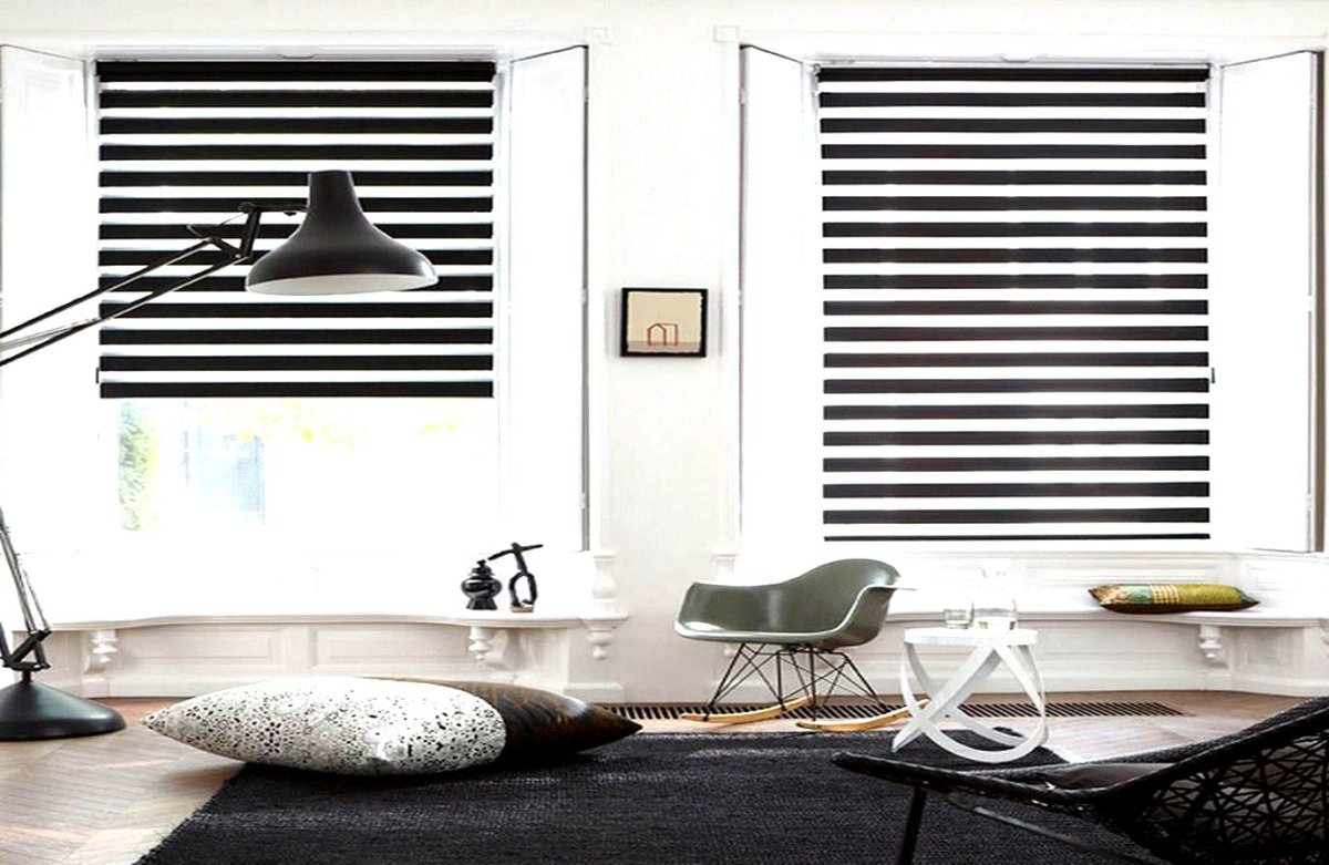 Жалюзи черно белые