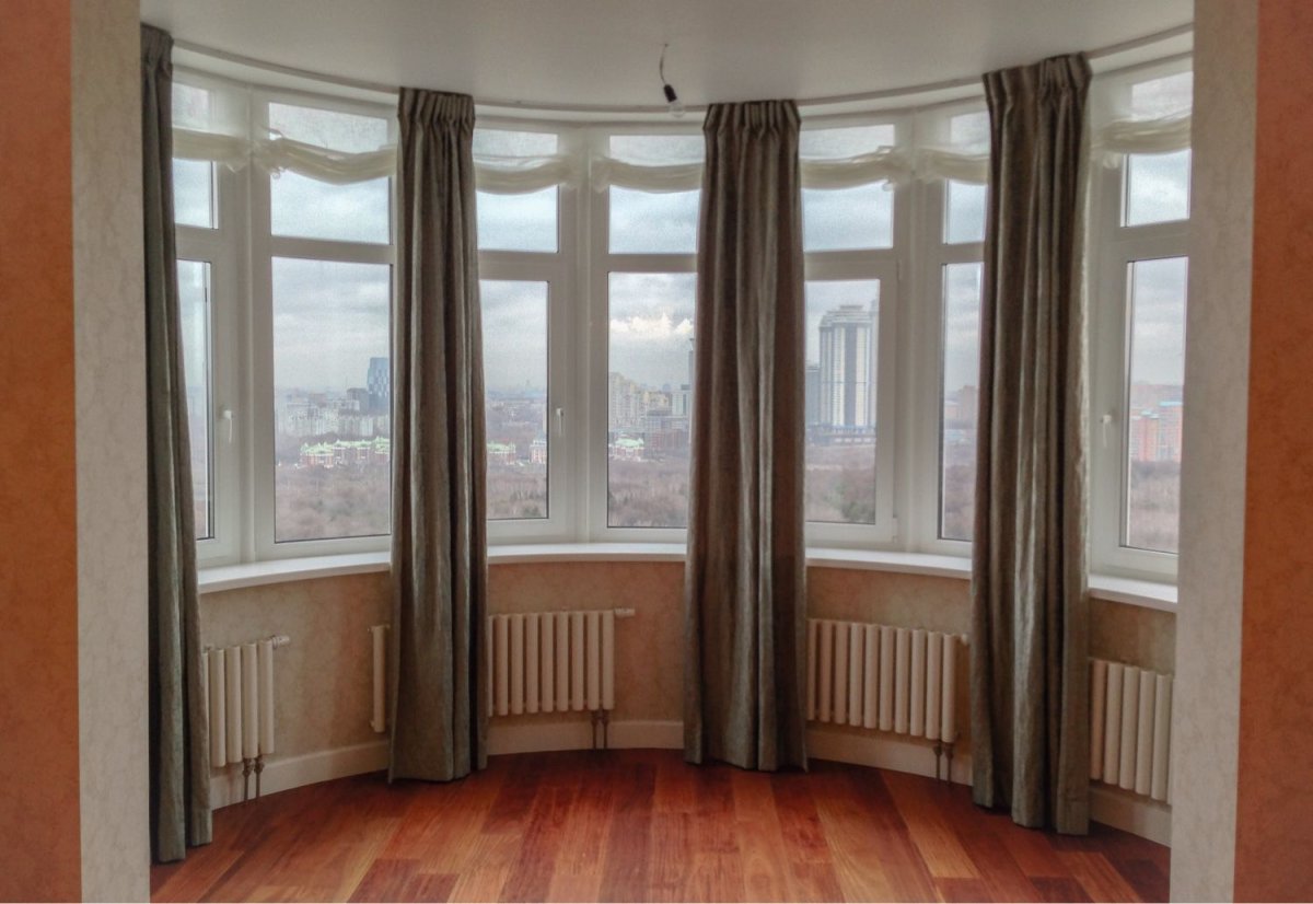 Гардины для эркера