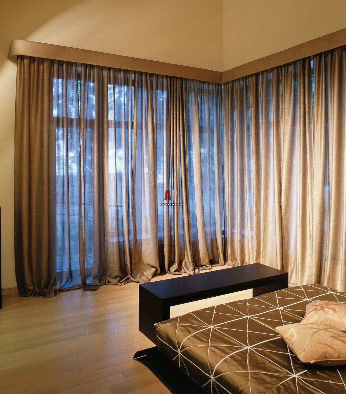 Шторы на панорамные окна