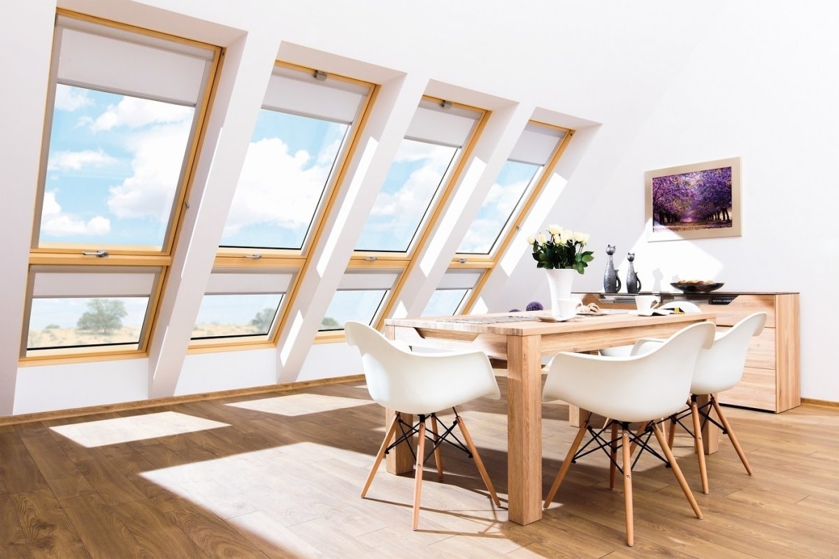 Velux мансардные окна 45 градусов