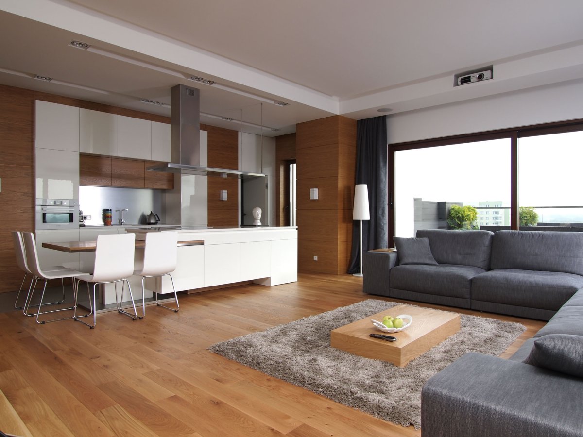 Просторная кухня-гостиная