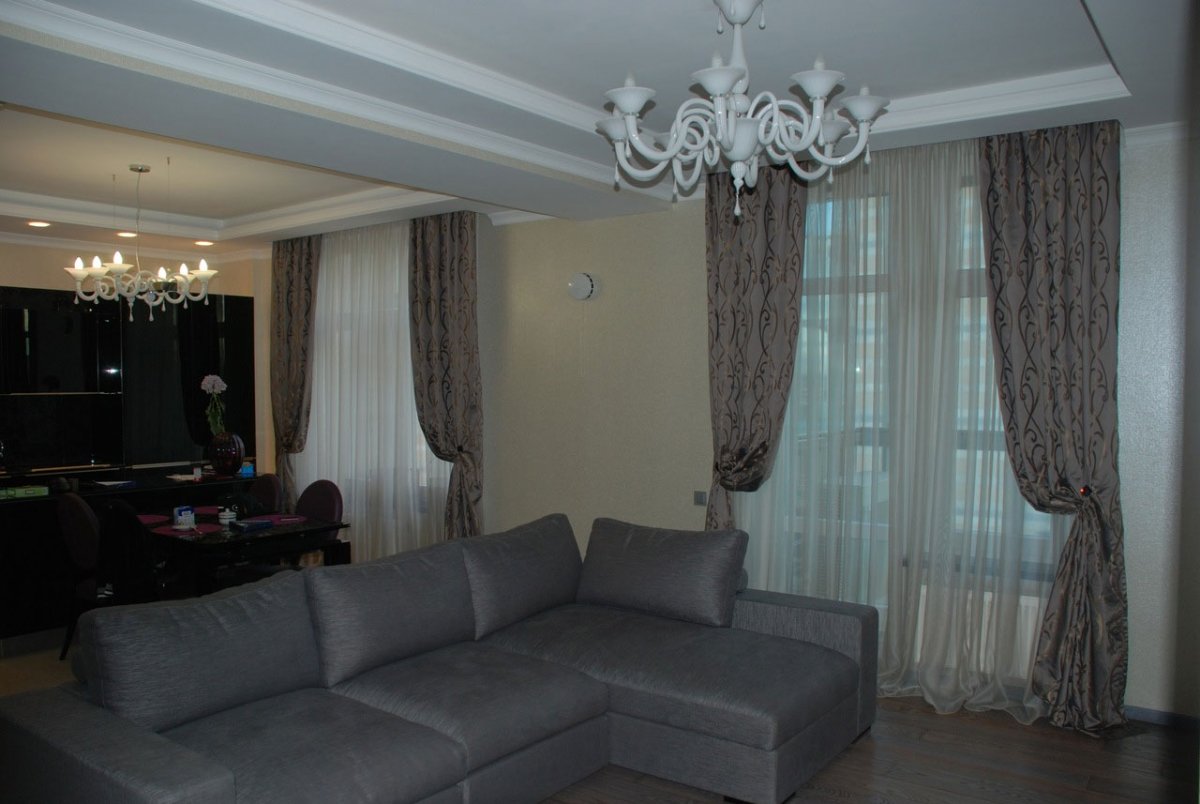 Шторы в гостиную на два окна