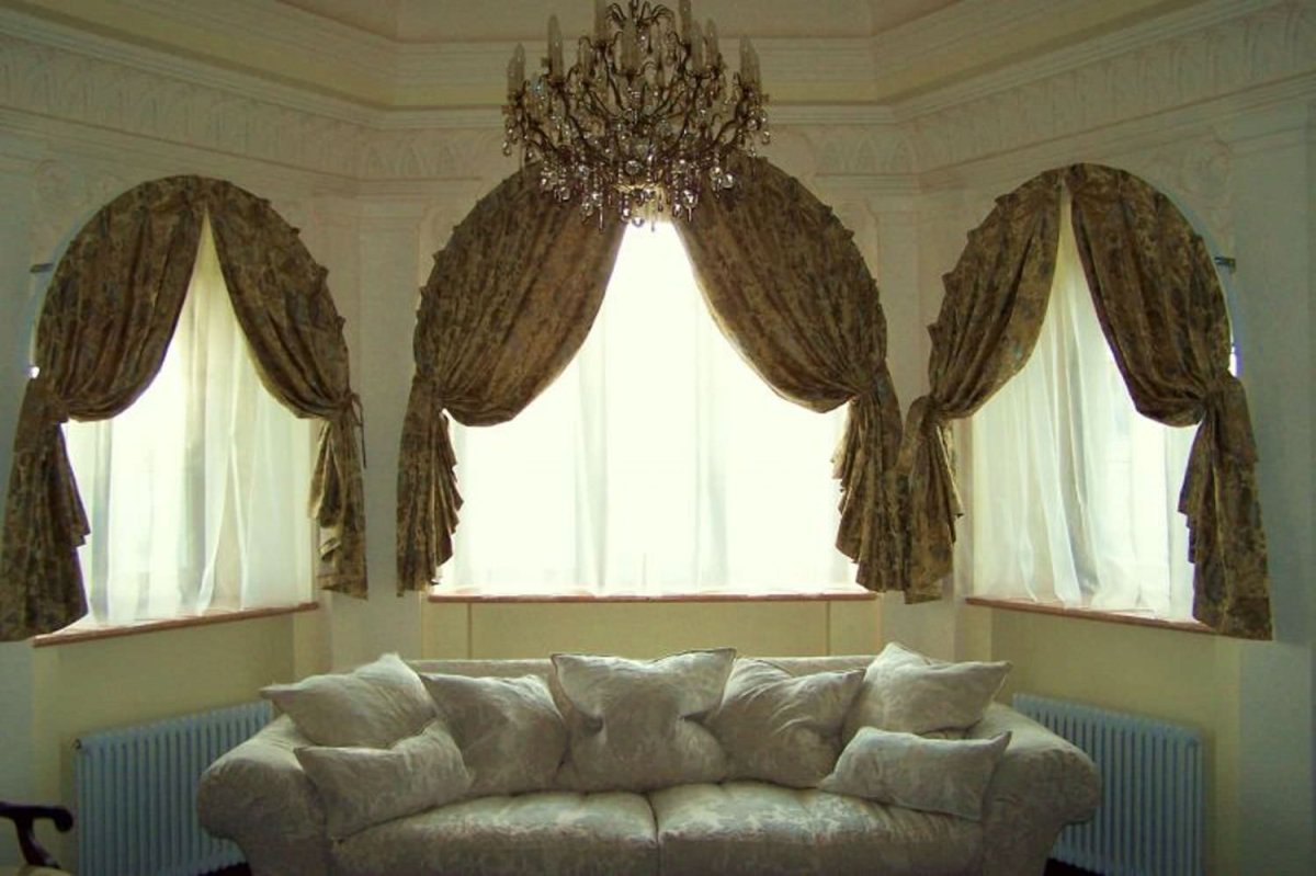 Шторы на арочные окна