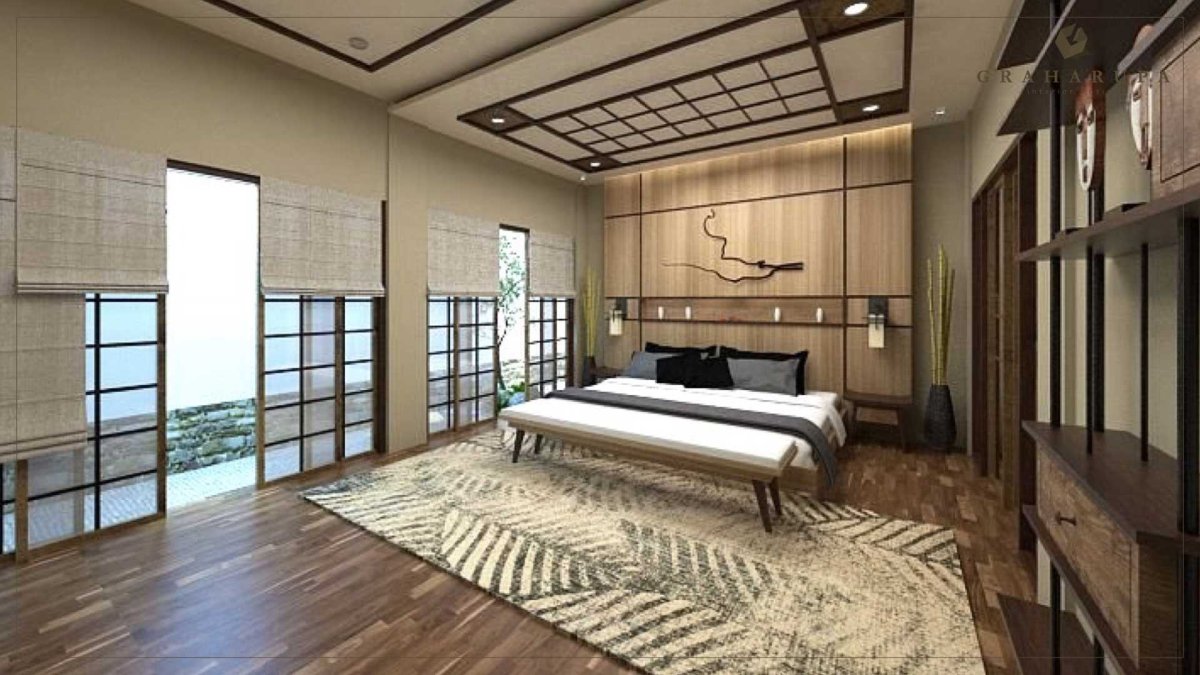 Потолок в японском стиле