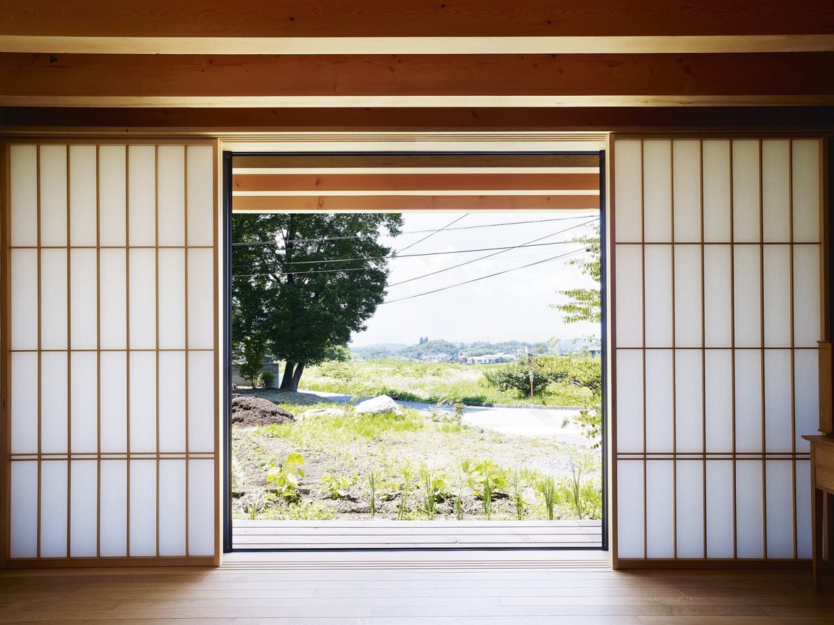 Традиционная японская гостиная Рекан орнамент