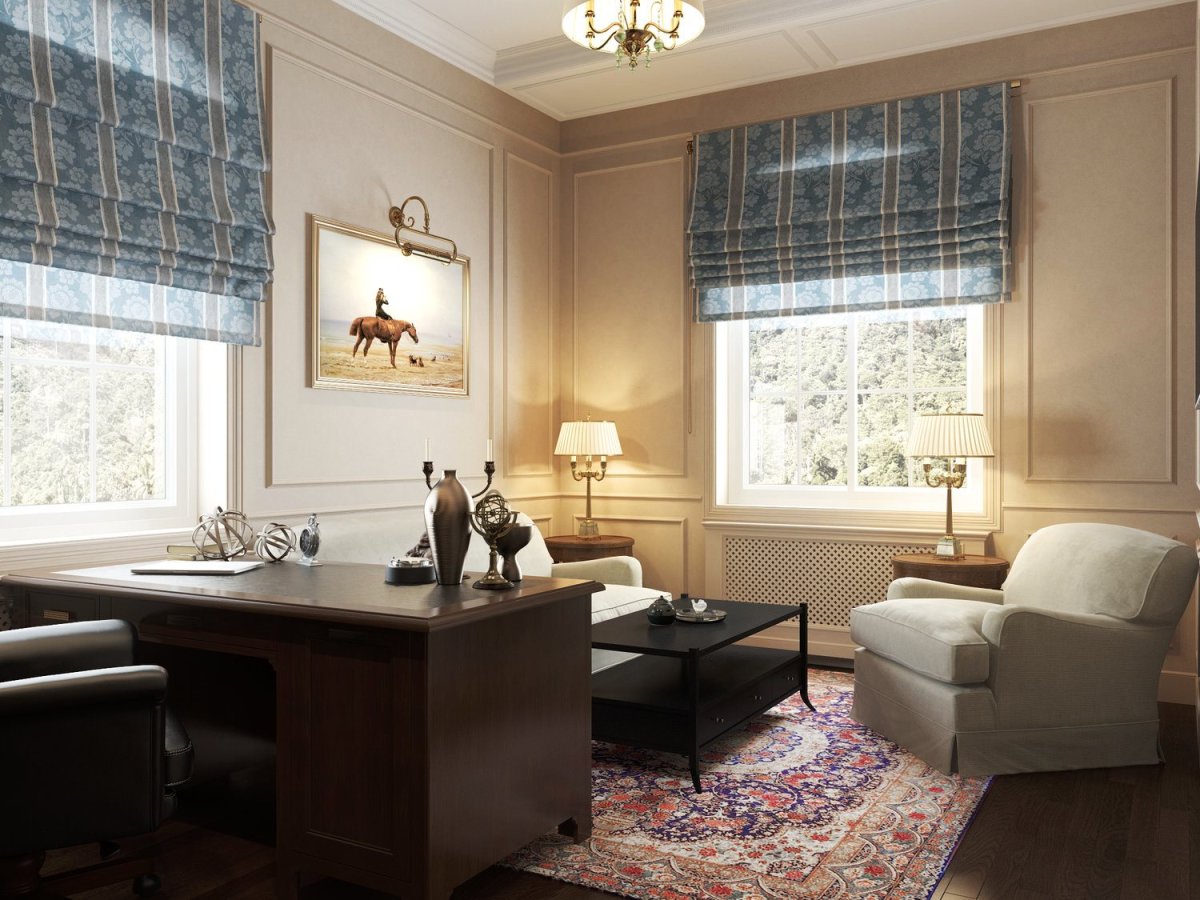 Римские шторы в интерьере