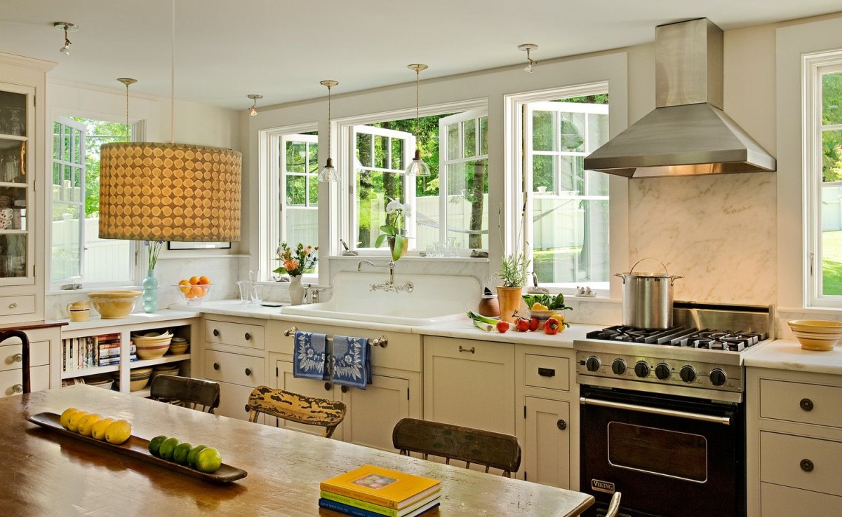 Интерьер дачной кухни