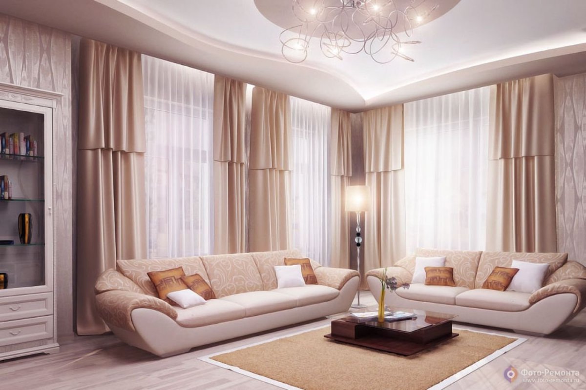 Угловой интерьер комнаты