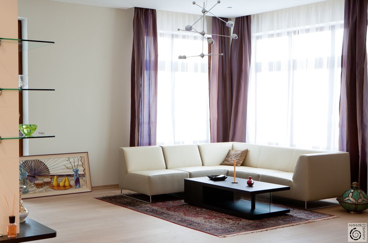 Шторы в гостиную на два окна