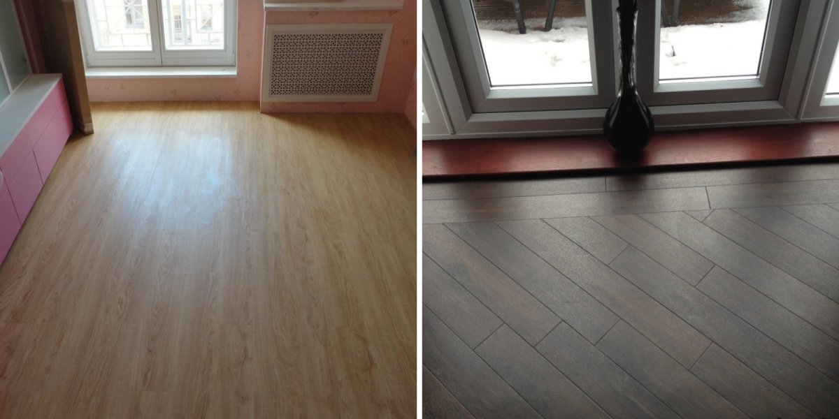 Укладка ламината поперек комнаты