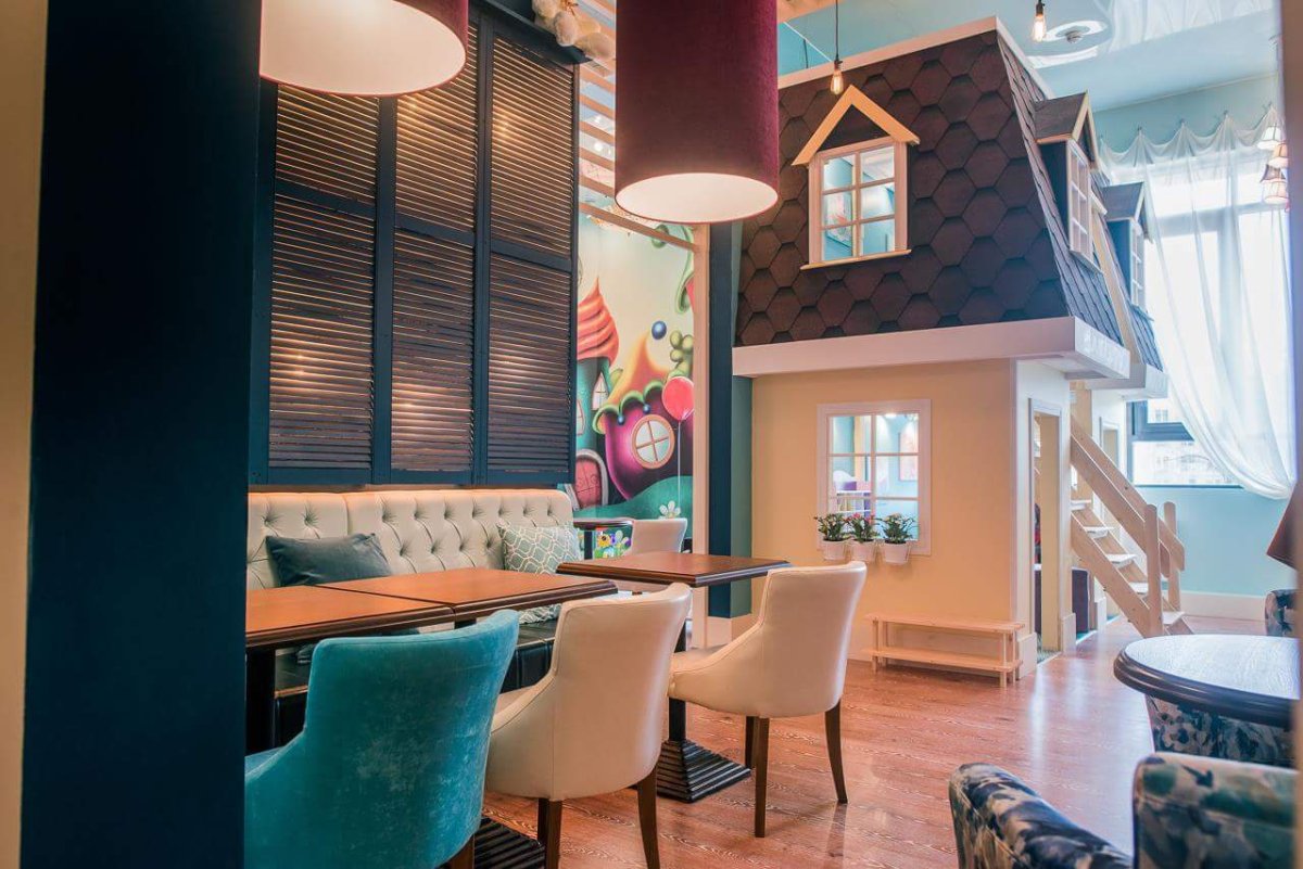 Интерьер детского кафе в Париже