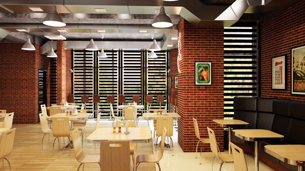 Проект американского кафе