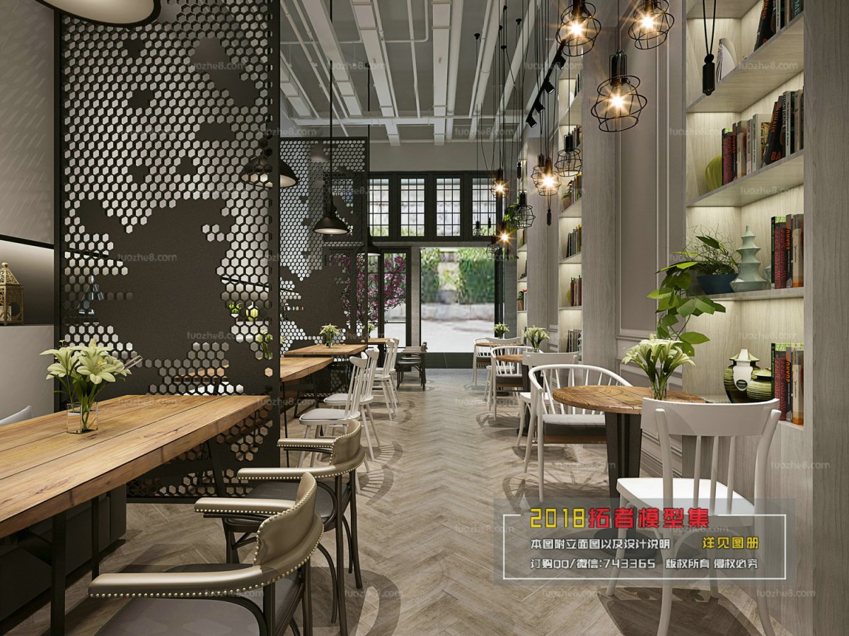 Воздушный интерьер кафе