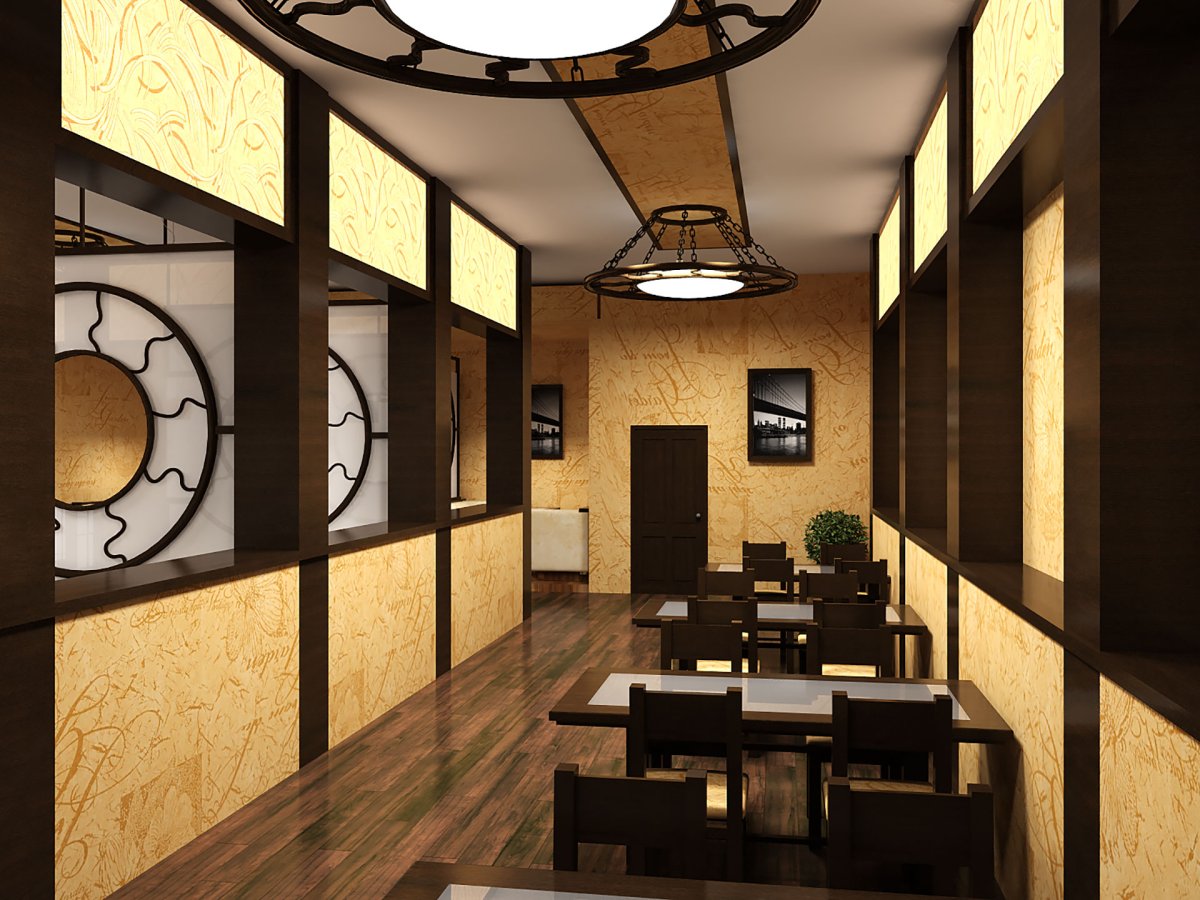 Проект интерьера кафе