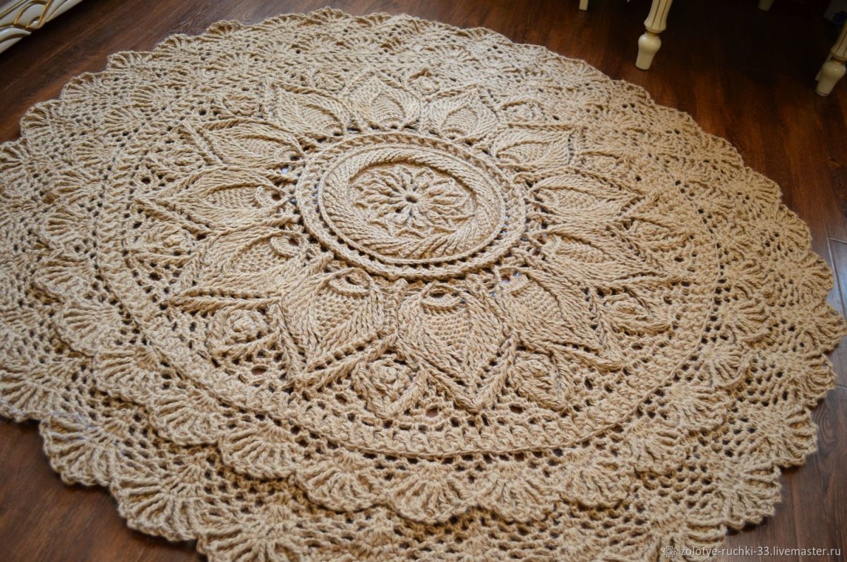 Коврик из джута